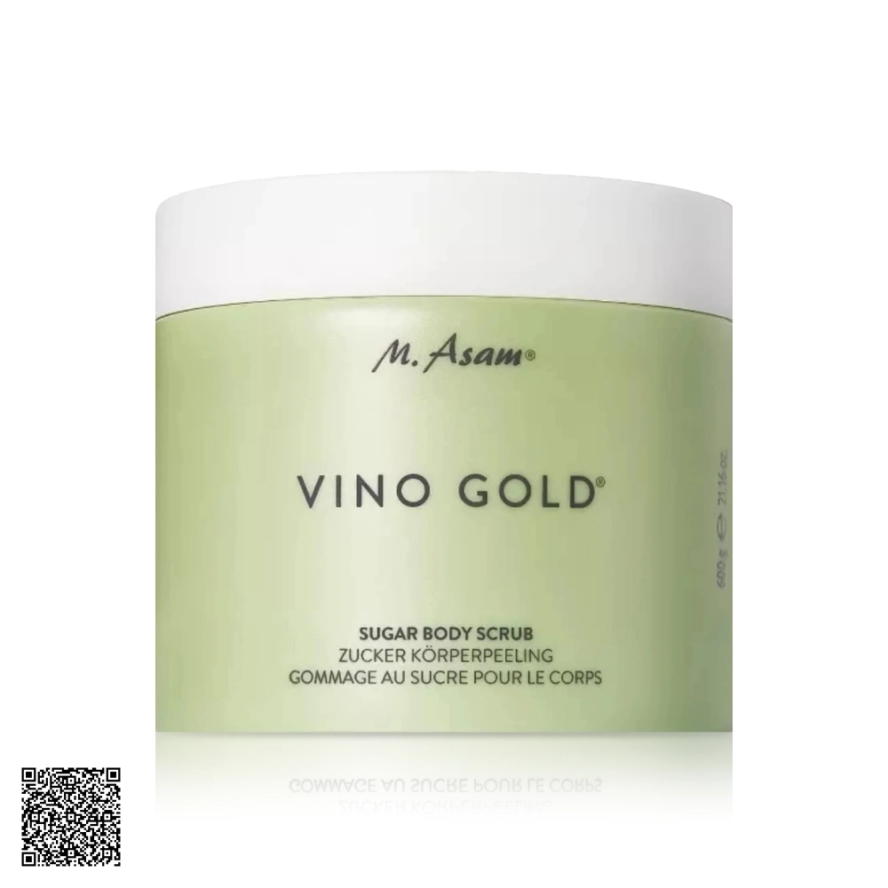 Tẩy Tế Bào Chết Toàn Thân Chống Oxy Hoá Với Tinh Thể Đường Ngậm Dầu Hạt Nho M. Asam Vino Gold Sugar Body Scrub 600g