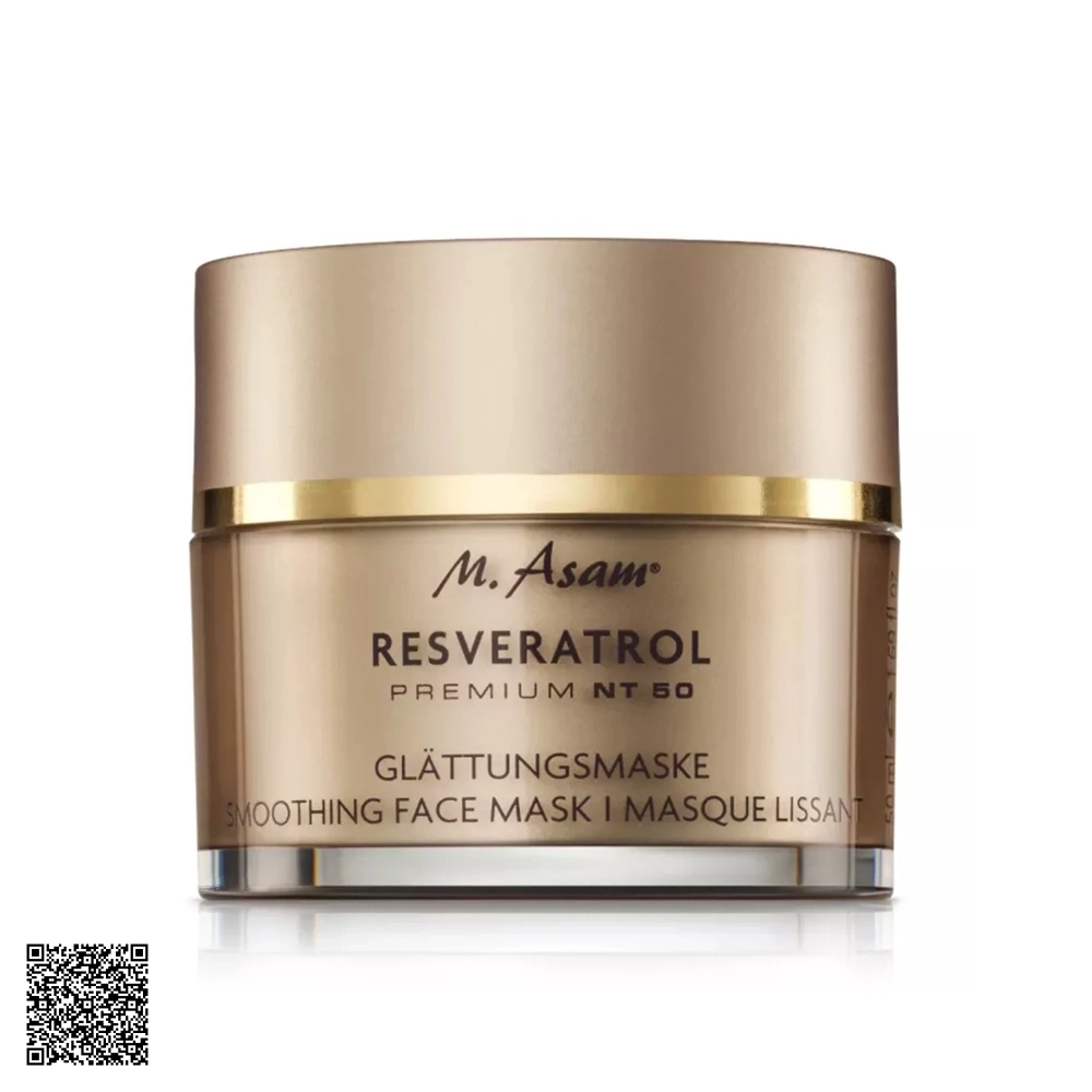 Mặt Nạ Phục Hồi Và Hỗ Trợ Ngừa Lão Hóa Chuyên Sâu M. Asam Resveratrol Premium NT50 Smoothing Face Mask 50ml