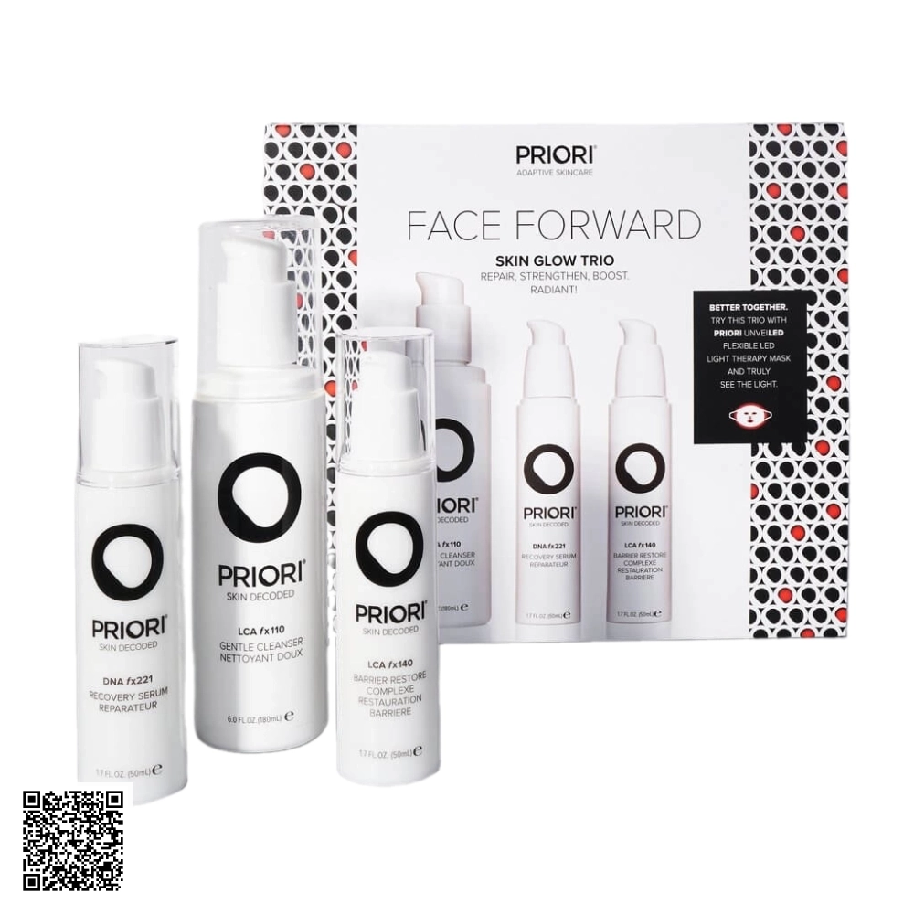 Bộ Dưỡng Da Mặt Priori Face Forward Trio Từ Mỹ 3 Món