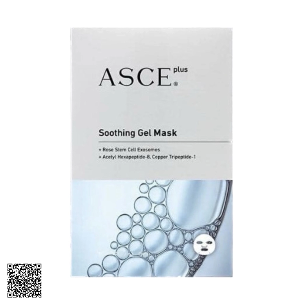 Mặt Nạ ASCE Plus Soothing Gel Mask Công Nghệ Exosome Làm Dịu Da Nhạy Cảm Hoặc Viêm 3 Miếng