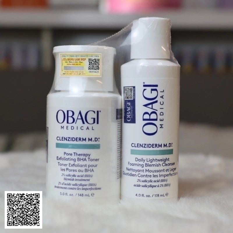 BHA Obagi Clenziderm Cleanser & Obagi Clenziderm Exfoliating BHA Toner
