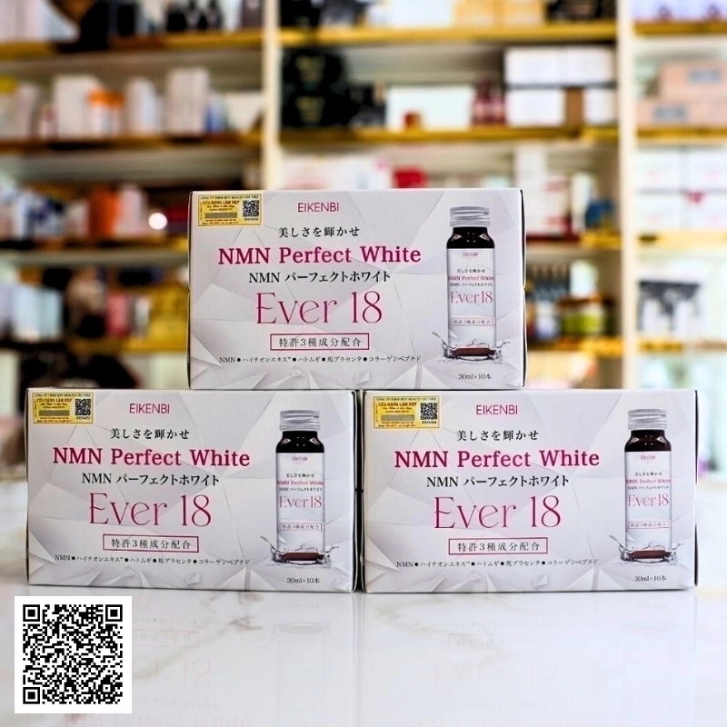 Liệu trình Eikenbi NMN Perfect White Ever 18 Từ Nhật Bản 1 tháng