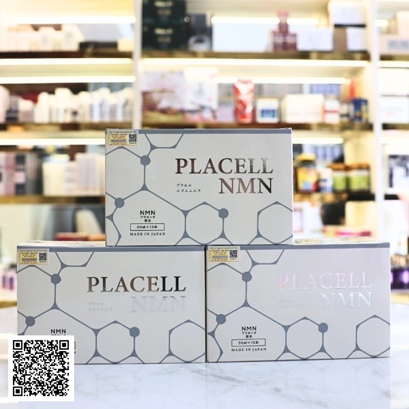 Nước Uống Trắng Da Trẻ Hoá Placell NMN Từ Nhật Bản 30 Chai.
