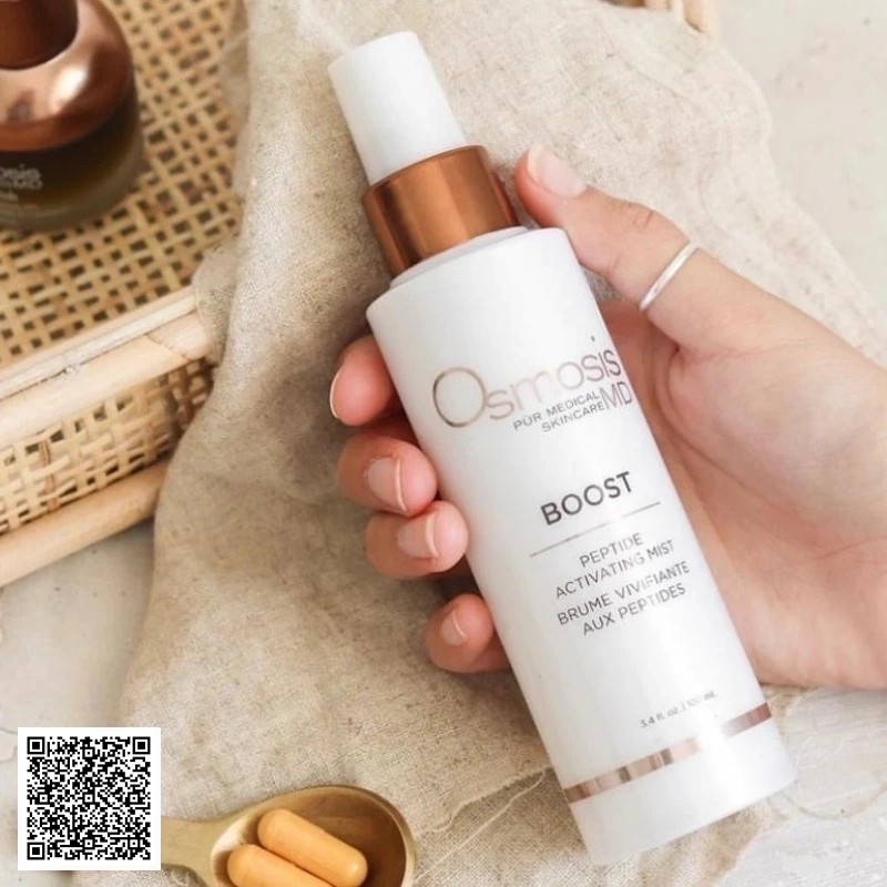 Xịt Khoáng Phục Hồi Và Làm Dịu Da Osmosis Boost Peptide Activating Mist Từ Hoa Kỳ 100ml