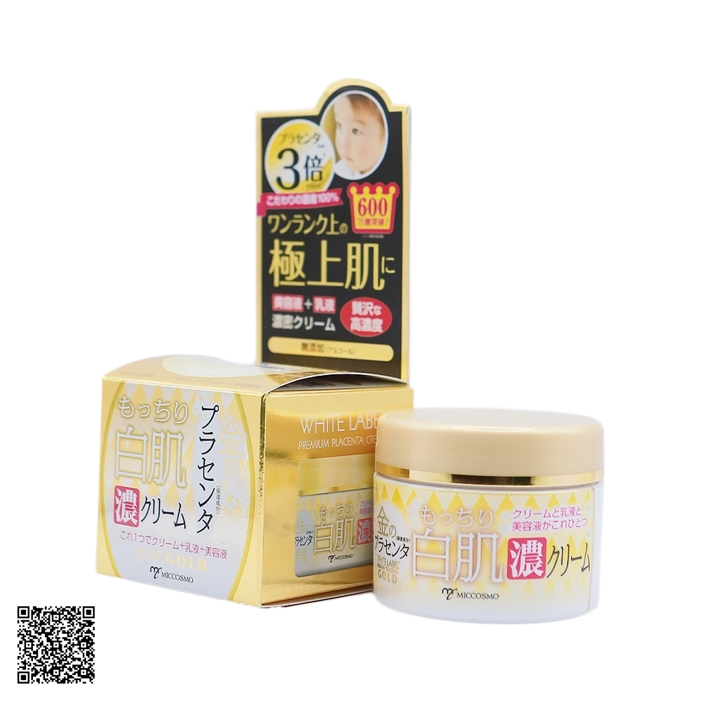 Kem Dưỡng Da Miccosmo White Label Placenta Rich Gold Cream từ Nhật Bản 60g