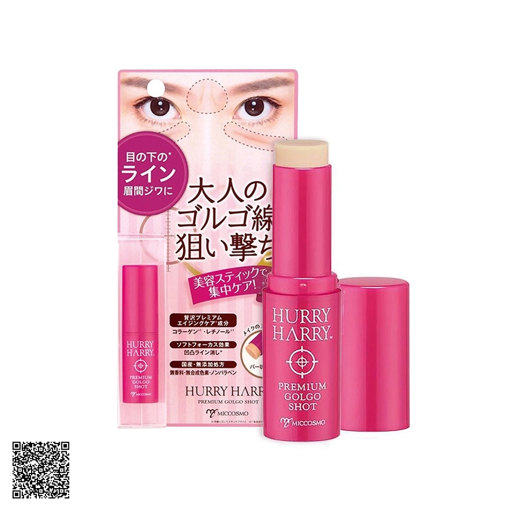 Thỏi Serum Miccosmo Hurry Harry Premium Golgo Shot Collagen Dưỡng Da Vùng Mắt Từ Nhật Bản 3.4g