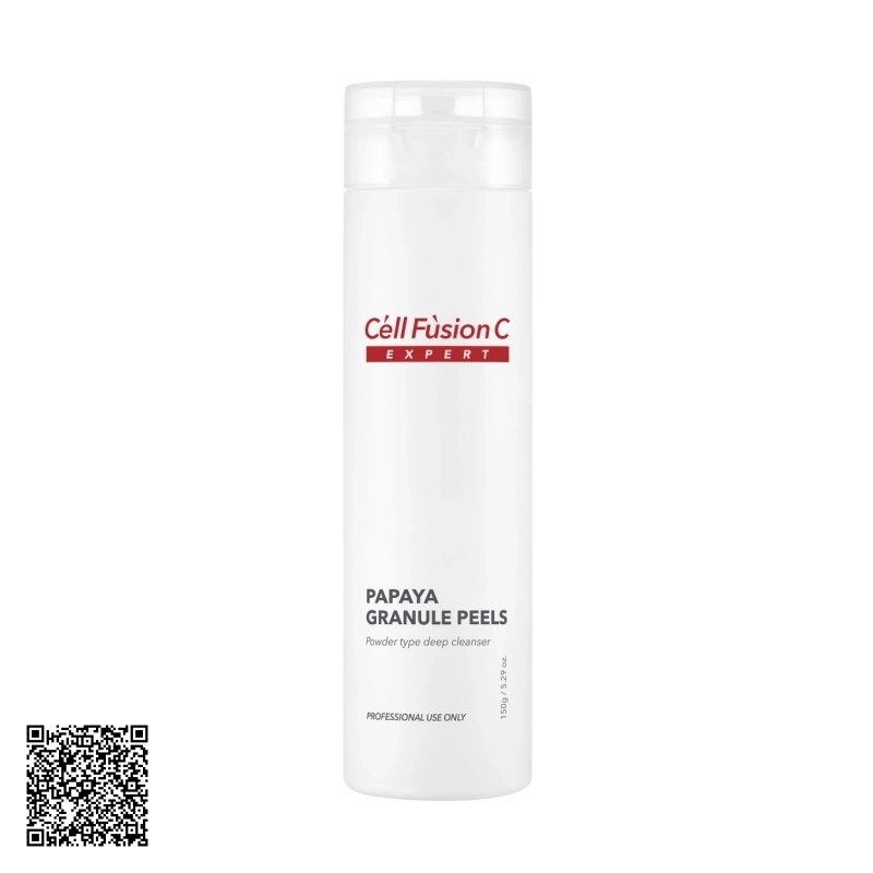 Bột Tẩy Tế Bào Chết 5 Trong 1 Cell Fusion C Expert Papaya Granule Peels từ Hàn Quốc 150g
