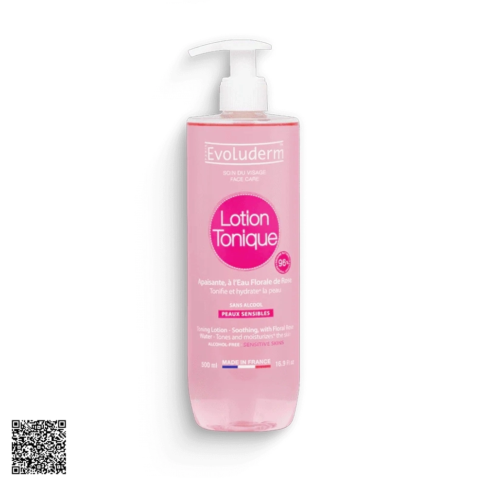 Nước Hoa Hồng Evoluderm Soothing Tonic Lotion For Sensitive Skin Cho Da Nhạy Cảm 500ml từ Pháp