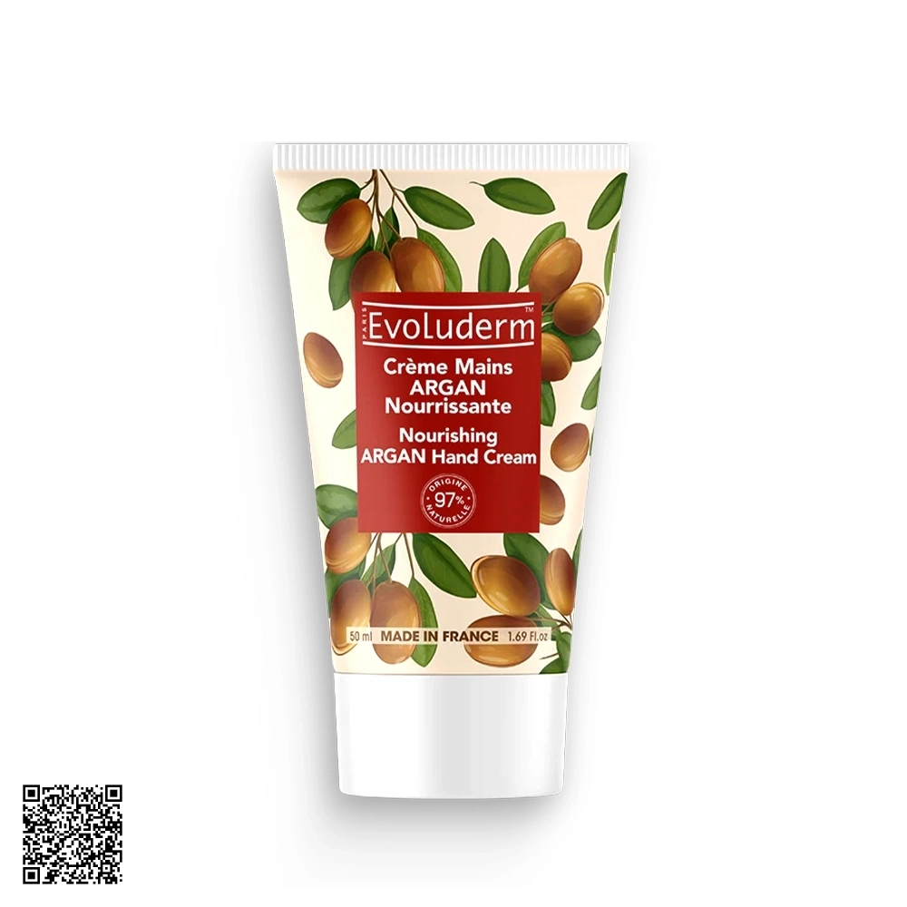 Kem Dưỡng Evoluderm Dưỡng Ẩm Da Tay Tinh Dầu Argan 50ml từ Pháp