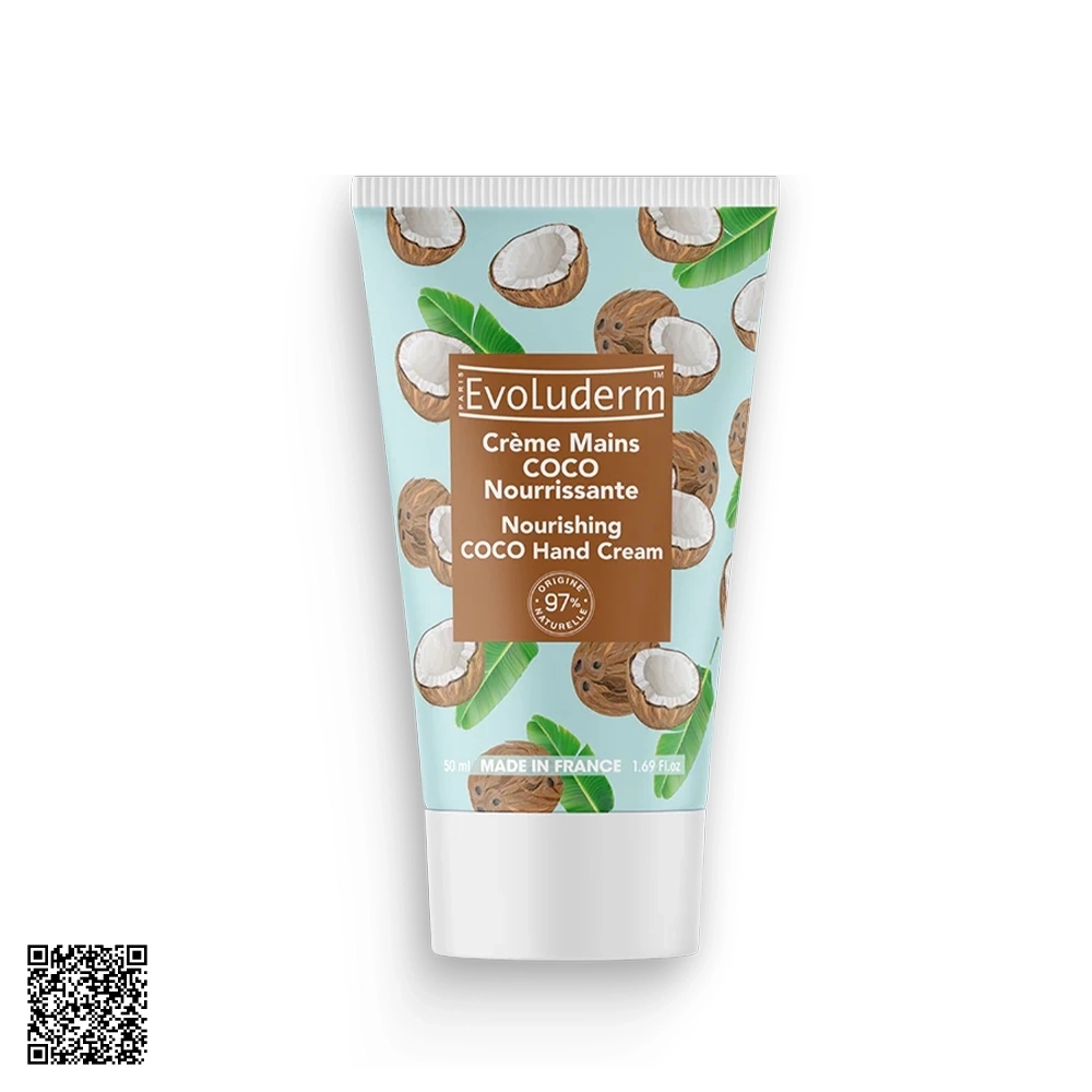 Kem Dưỡng Evoluderm Dưỡng Da Tay Coco 50ml từ Pháp