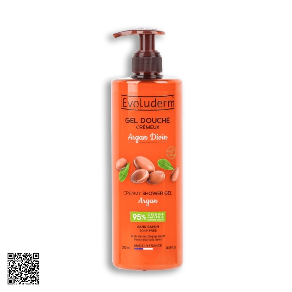 Gel Tắm Evoluderm Argan and Karite 500ml từ Pháp