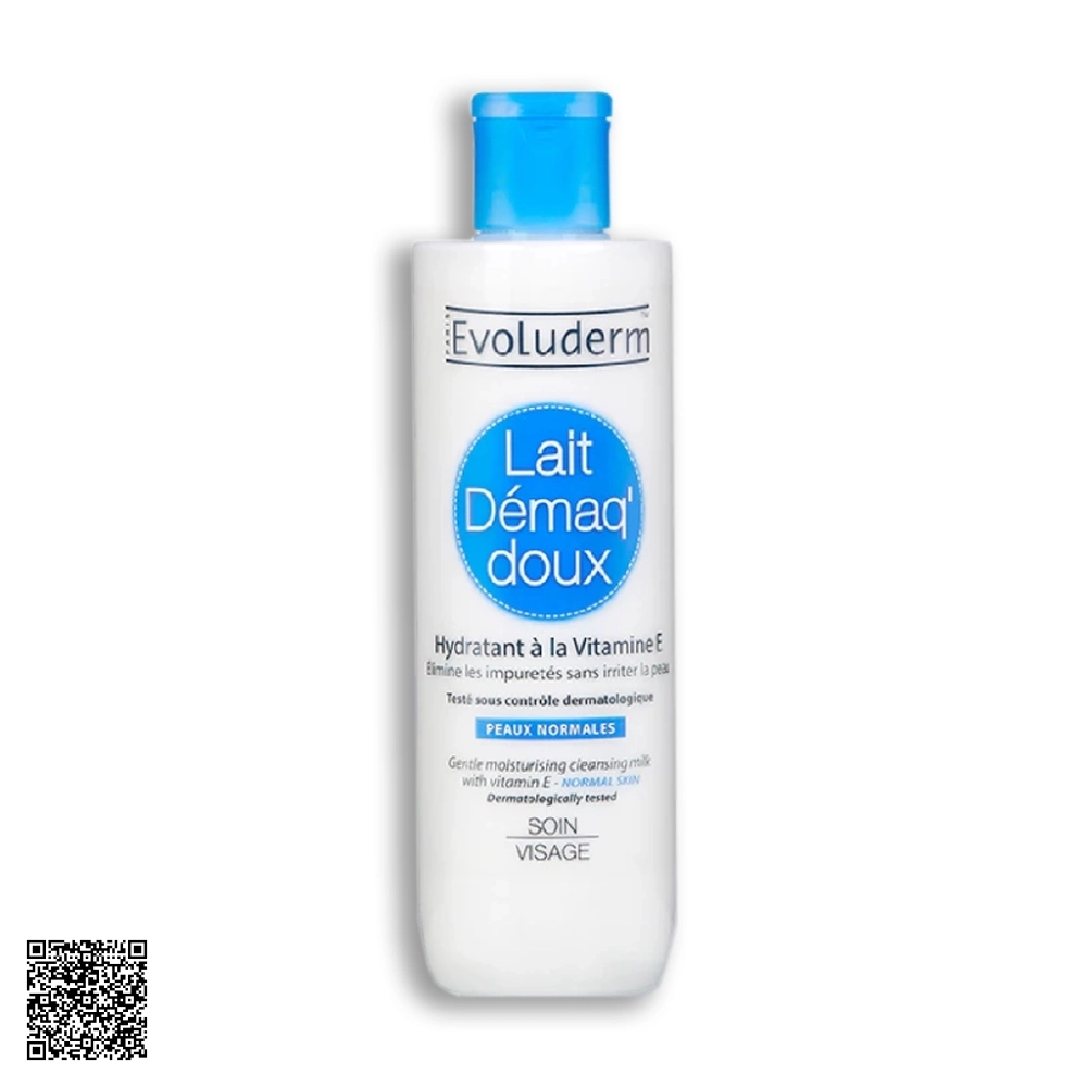 Sữa Rửa Mặt Evoluderm Lait Demaq doux Tẩy Trang Hàng Ngày 250ml từ Pháp