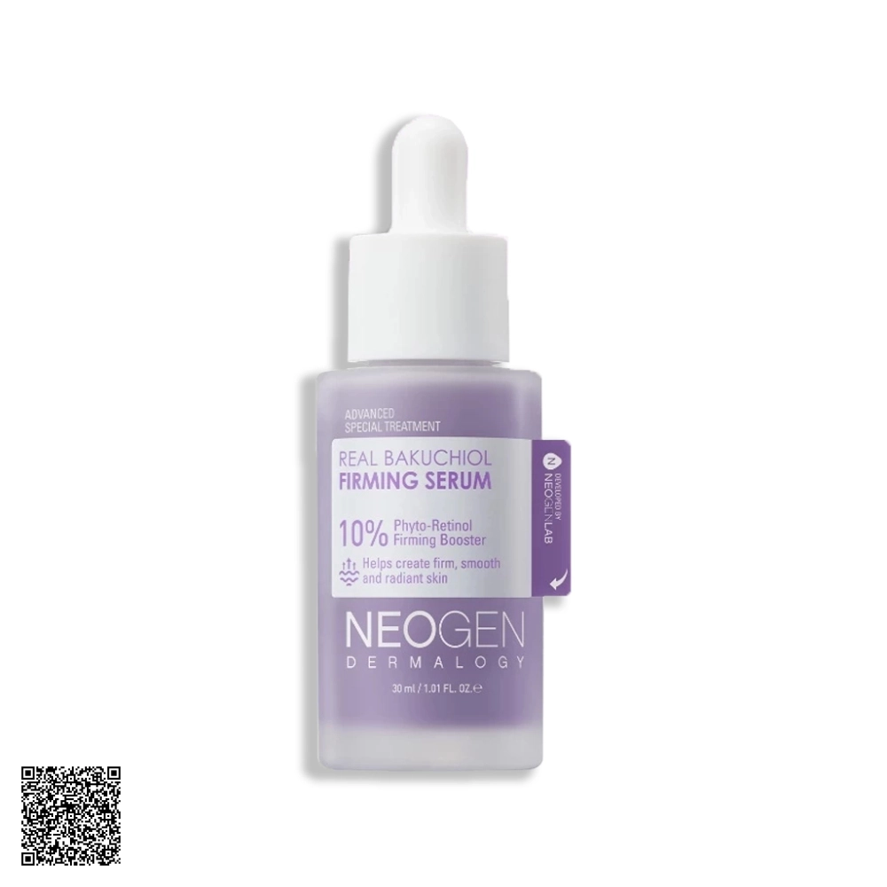 Tinh Chất Neogen Dermalogy Real Bakuchiol Firming Serum 10% Bakuchiol Sinh Học Hỗ Trợ Ngừa Lão Hóa Mờ Nếp Nhăn 30ml từ Hàn Quốc