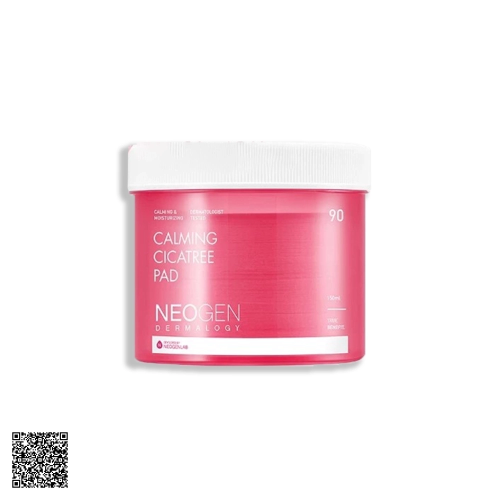Toner Pad Neogen Dermalogy Calming Cica Tree Rau Má Làm Dịu và Phục Hồi Da Nhạy Cảm 90 miếng từ Hàn Quốc