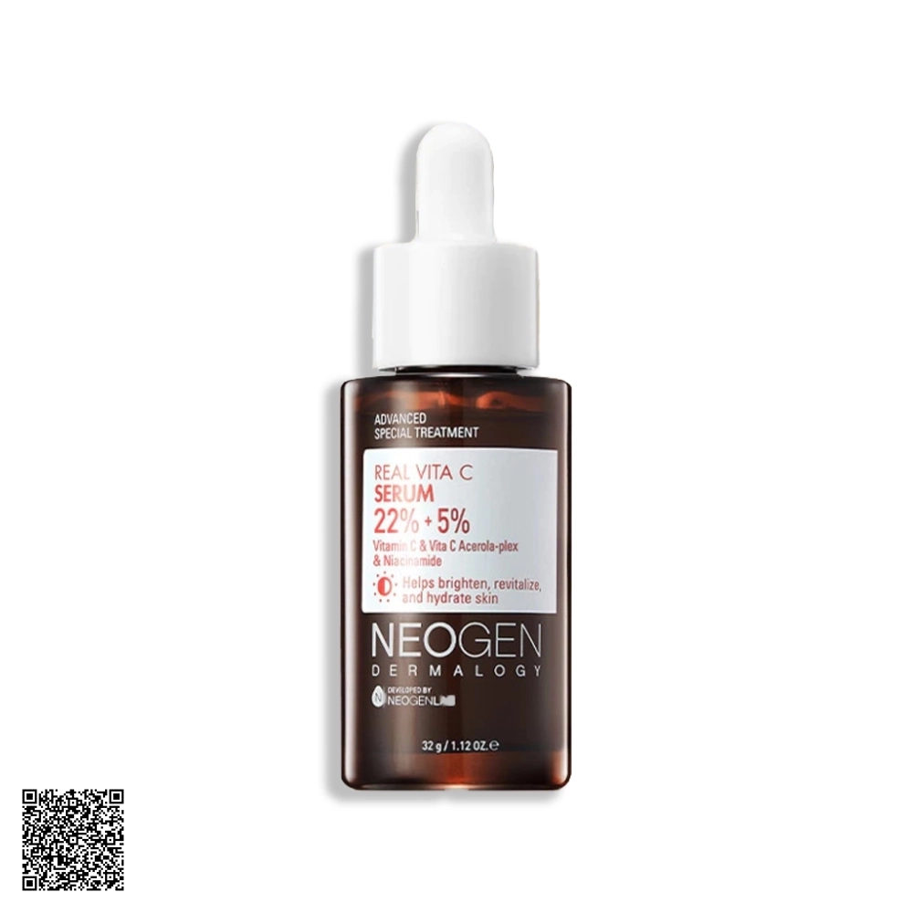 Tinh Chất Neogen Dermalogy Real Vita C Serum Giảm Thâm, Dưỡng Trắng Vitamin C SAP 32g từ Hàn Quốc