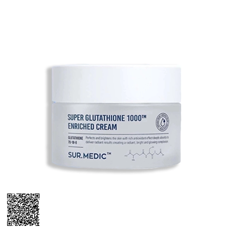 Kem Dưỡng Trắng SUR.MEDIC Super Glutathione Enriched Cream Căng Bóng Da 50ml từ Hàn Quốc