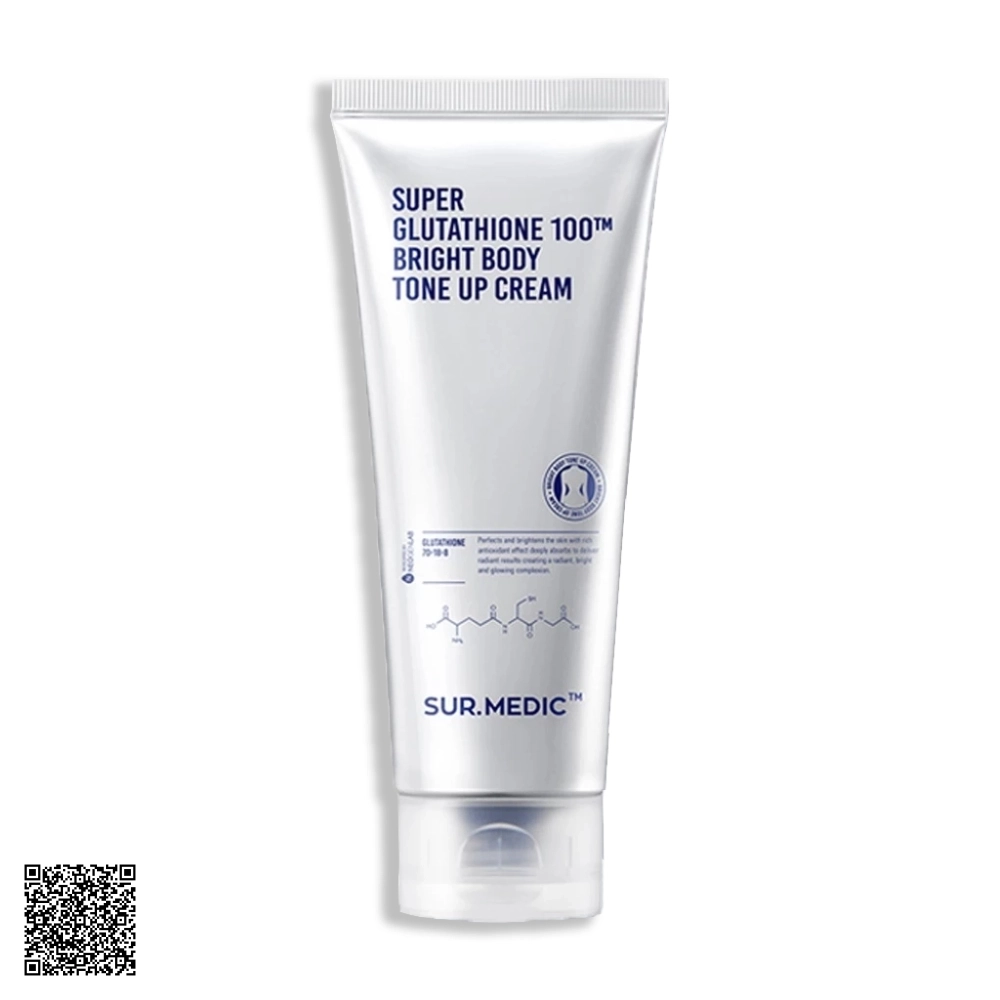 Kem Dưỡng Trắng SUR.MEDIC Super Glutathione Bright Body Tone Up Cream Nâng Tone Da Toàn Thân 150ml từ Hàn Quốc