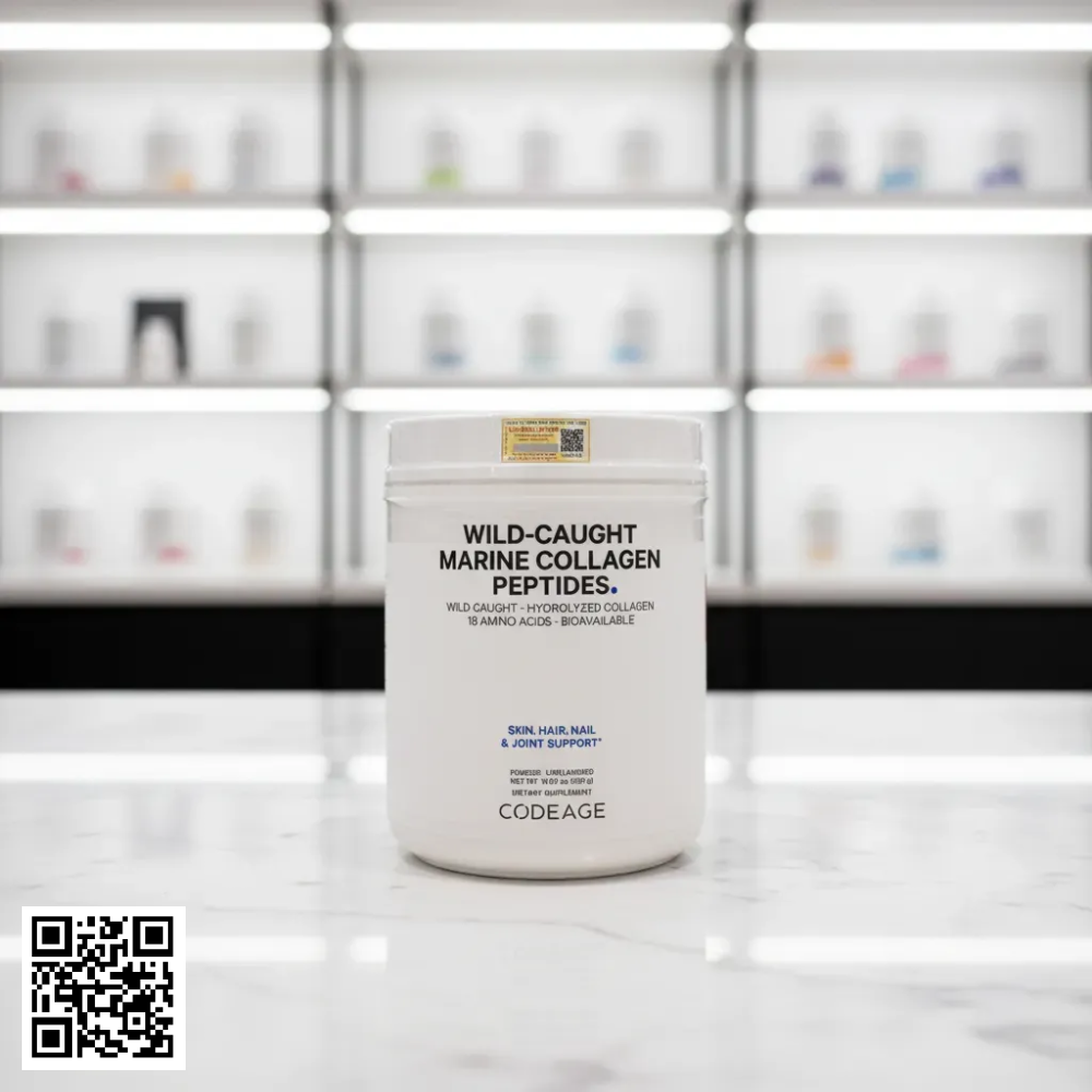 Thực Phẩm Bảo Vệ Sức Khỏe Codeage Wild-Caught Marine Collagen Peptides 450g Từ Hoa Kỳ