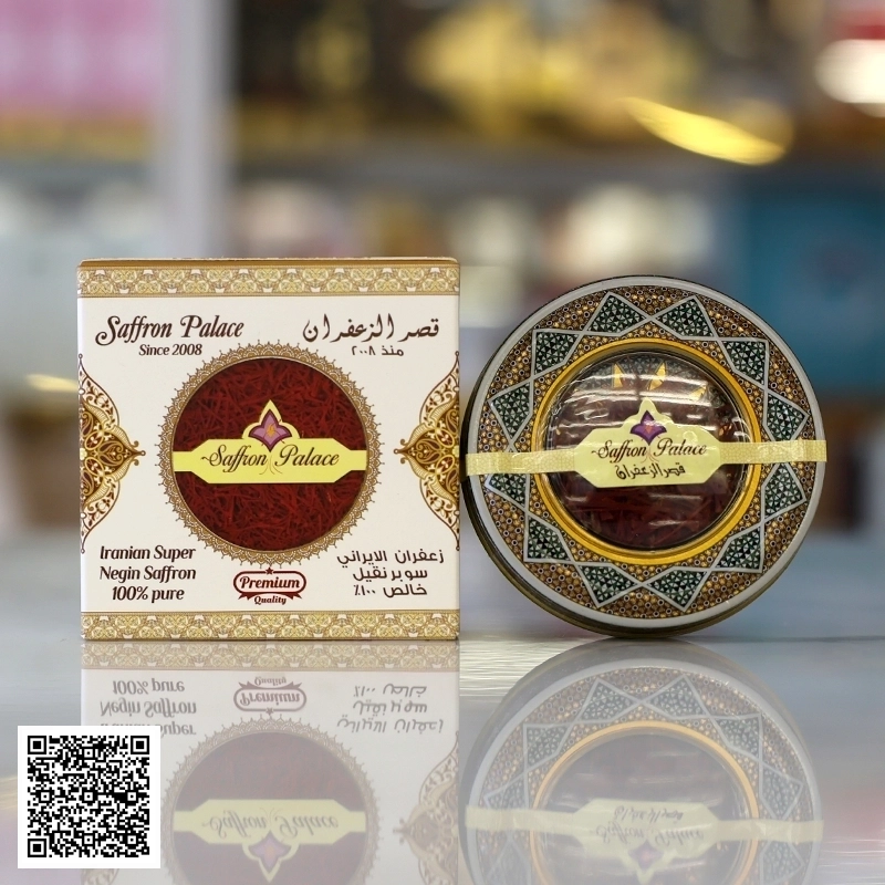 Saffron Palace (Nhụy Hoa Nghệ Tây) Dòng Negin Hữu Cơ Thượng Hạng Nhập Khẩu 1G Từ Dubai