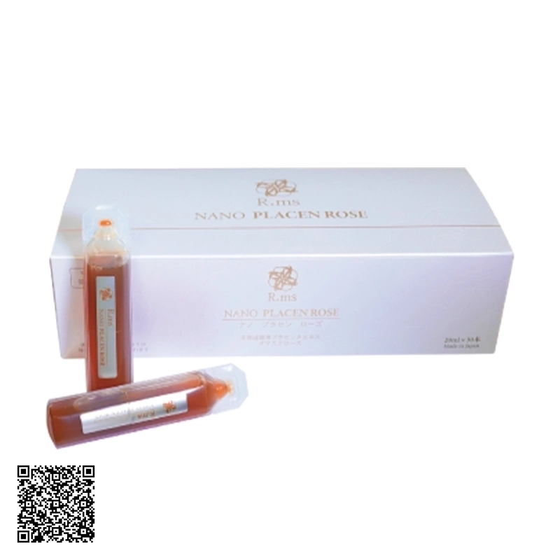 R.ms Nước Uống Hoa Hồng Nhau Thai Ngựa Nano Placen Rose Hộp 30 Ống x 20ml Từ Nhật Bản