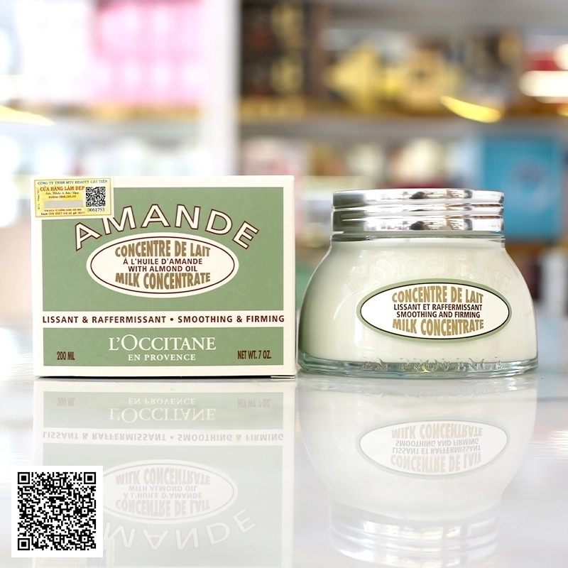 Kem Hạnh Nhân LOccitane Almond Milk Concentrate Dưỡng Ẩm Săn Chắc Da 200ml từ Pháp