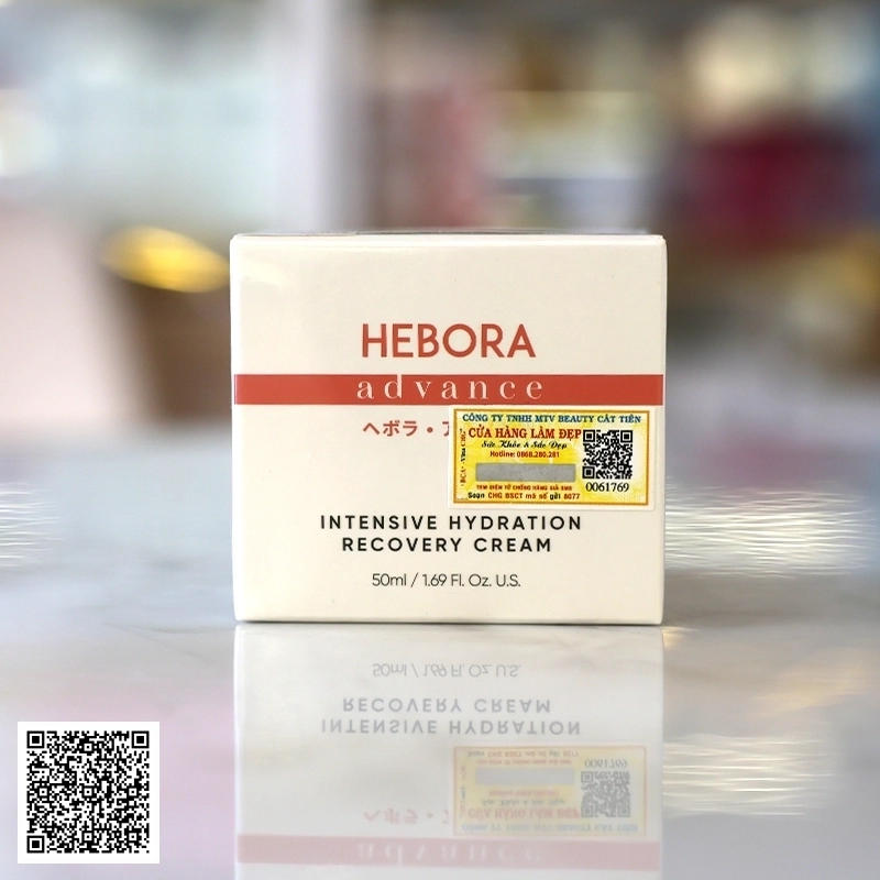 Kem Dưỡng Hebora Intensive Hydration Recovery Cream Phục Hồi, Dưỡng Ẩm Và Bảo Vệ Da 50ml Từ Nhật Bản