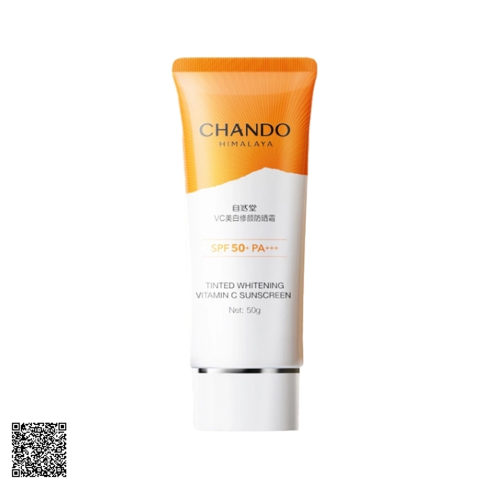 Kem Chống Nắng CHANDO Himalaya Tinted Whitening Vitamin C Sunscreen Dưỡng Trắng SPF50+ PA+++ 50g Từ Trung Quốc