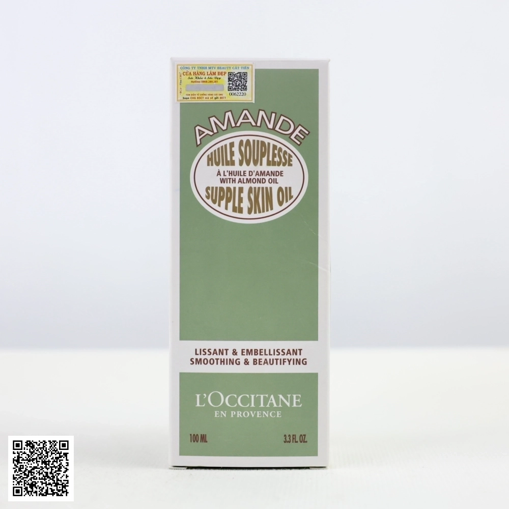 Loccitane Almond Supple Skin Oil Tinh Dầu Dưỡng Da Massage Hạnh Nhân Pháp 100ml