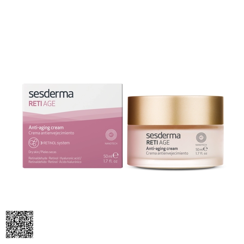 Kem Dưỡng Sesderma Reti Age Anti-Aging Cream giảm Nếp Nhăn Và Hỗ Trợ Ngừa Lão Hóa Reti Age 50ml Từ Tây Ban Nha
