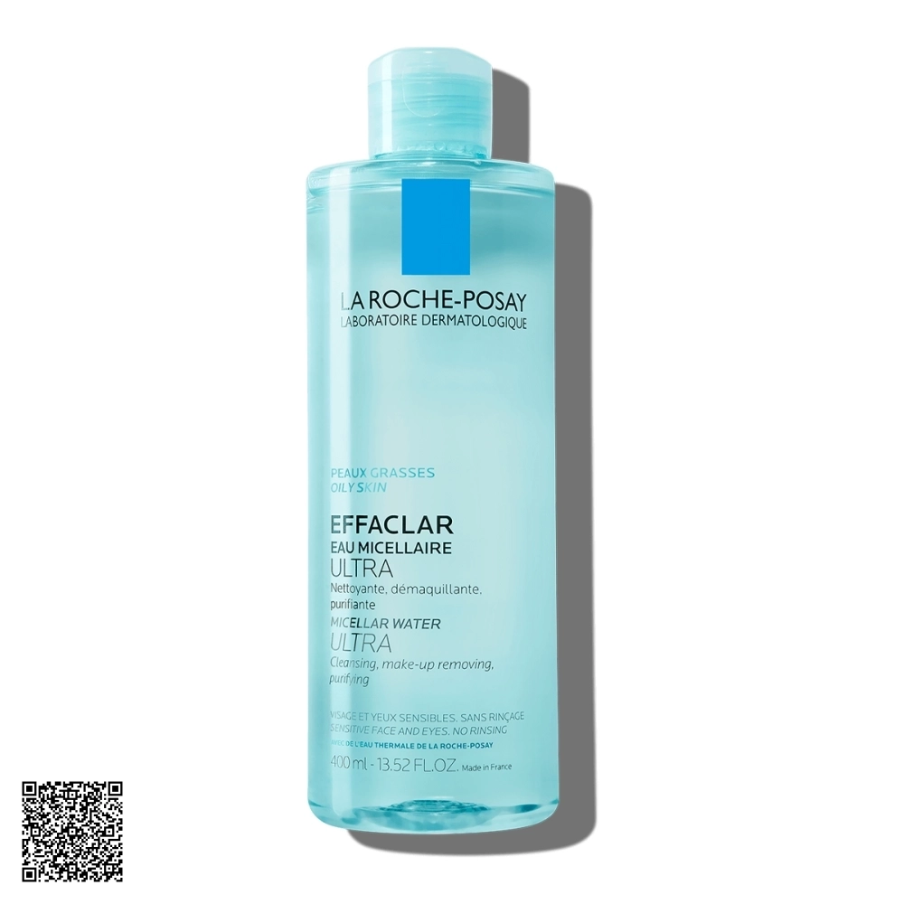 Nước Tẩy Trang La Roche-Posay Effaclar Micellar Water Làm Sạch Sâu Dành Cho Da Dầu 400ml Từ Pháp