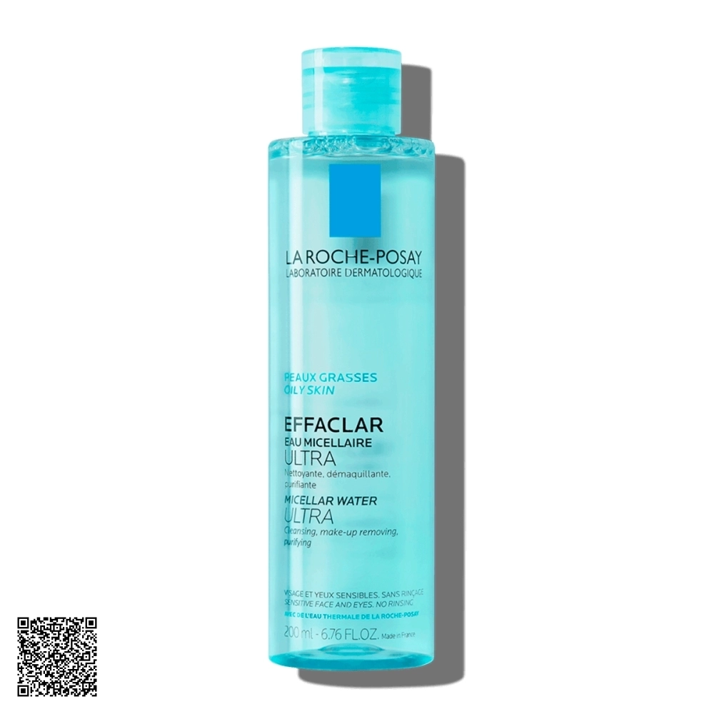 Nước Tẩy Trang La Roche-Posay Effaclar Micellar Water Làm Sạch Sâu Dành Cho Da Dầu 200ml Từ Pháp