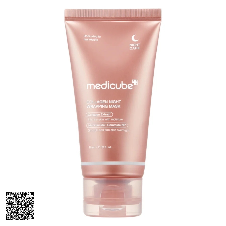 Mặt Nạ Ngủ Medicube Collagen Night Wrapping Mask Tăng Đàn Hồi, Sáng Da 75ml Từ Hàn Quốc