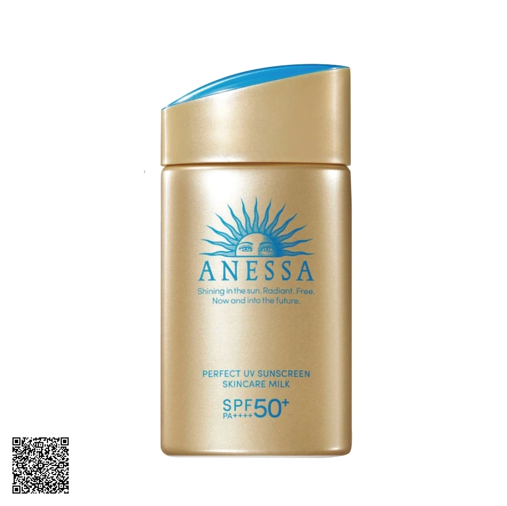 Sữa Chống Nắng Anessa Perfect UV Sunscreen Skincare Milk SPF50+ PA++++ Dưỡng Da Kiềm Dầu 60ml Từ Nhật Bản