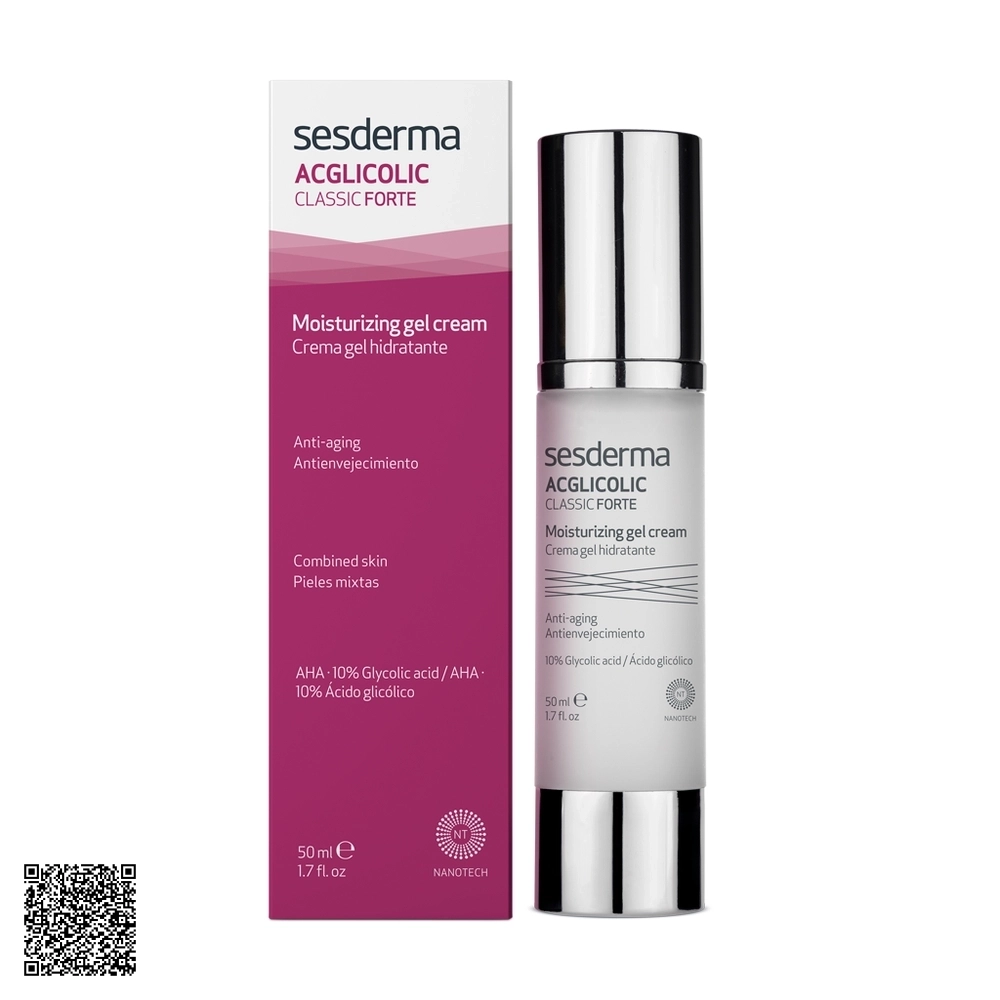 Kem Dưỡng Sesderma Acglicolic Classic Forte Gel Cream Ẩm, Tái Tạo Bề Mặt Da Và Thu Nhỏ Lỗ Chân Lông Acglicolic 50ml Từ Tây Ban Nha