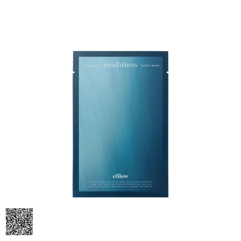 Mặt Nạ Giấy Làm Dịu, Hạ Nhiệt Da Nhạy Cảm Kích Ứng Efilow Vegan Calming Mindfulness Sheet Mask Hộp 10 Miếng từ Hàn Quốc