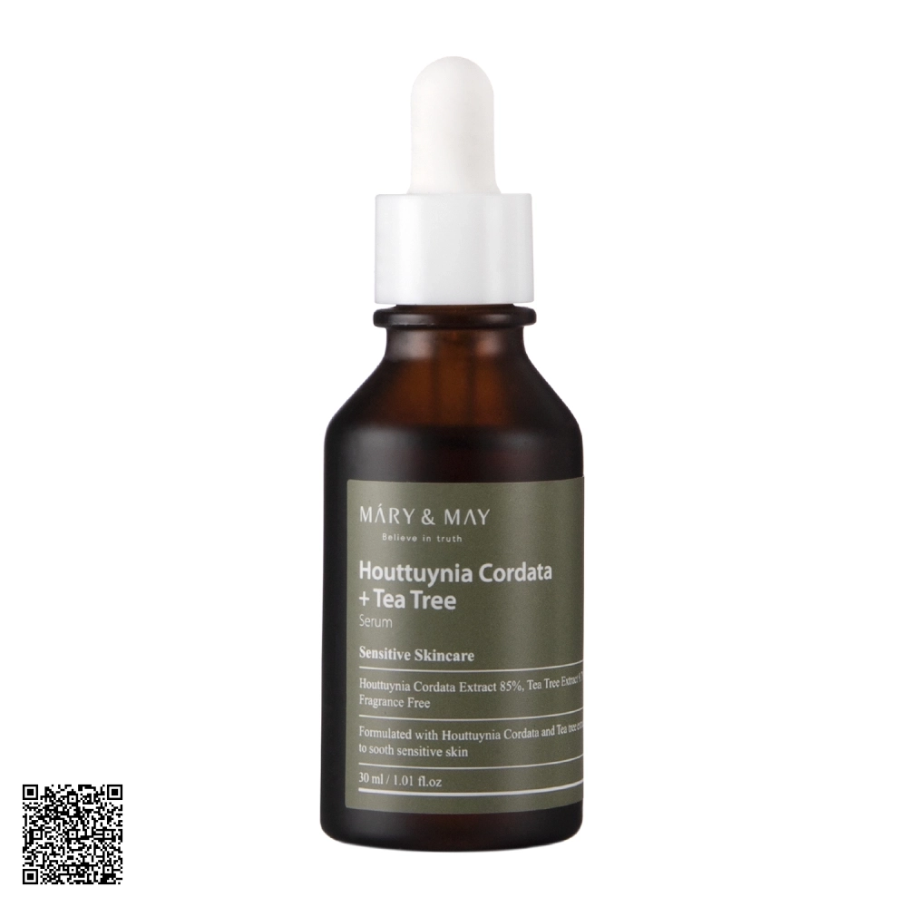 Tinh Chất Se Khít Lỗ Chân Lông Mary&May Houttuynia Cordata + Tea Tree Serum Hàn Quốc 30ml