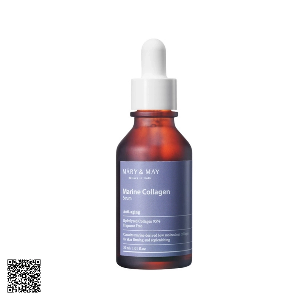 Tinh Chất Ngăn Ngừa Lão Hóa Mary&May Marine Collagen Serum 30ml Hàn Quốc