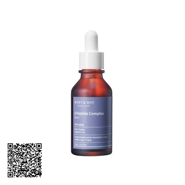 Tinh Chất Trẻ Hóa Và Tái Tạo Da Mary&May 6 Peptide Complex Serum Hàn Quốc 30ml