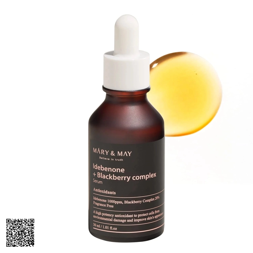 Tinh Chất Ngăn Ngừa Lão Hóa Mary&May Idebenone + Blackberry Complex Serum Hàn Quốc 30ml