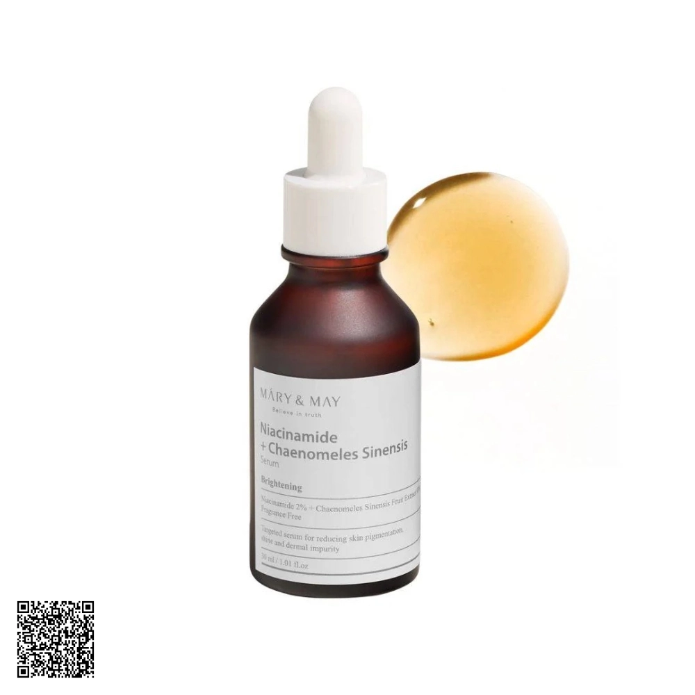 Tinh Chất Dưỡng Sáng Da Mary&May Niacinamide + Chaenomeles Sinensis Serum 30ml Hàn Quốc