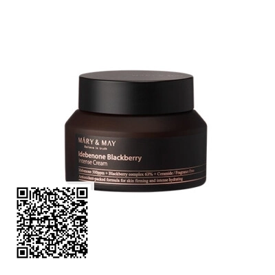 Kem Dưỡng Chuyên Sâu Mary&May Idebenone + Blackberry Complex Intense Cream 70g Hàn Quốc