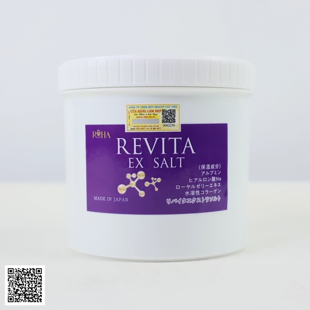 Revita Ex Salt  Roha Tẩy Tế Bào Chết Muối Tảo Biển Làm Trắng Da Nhật Bản 900g