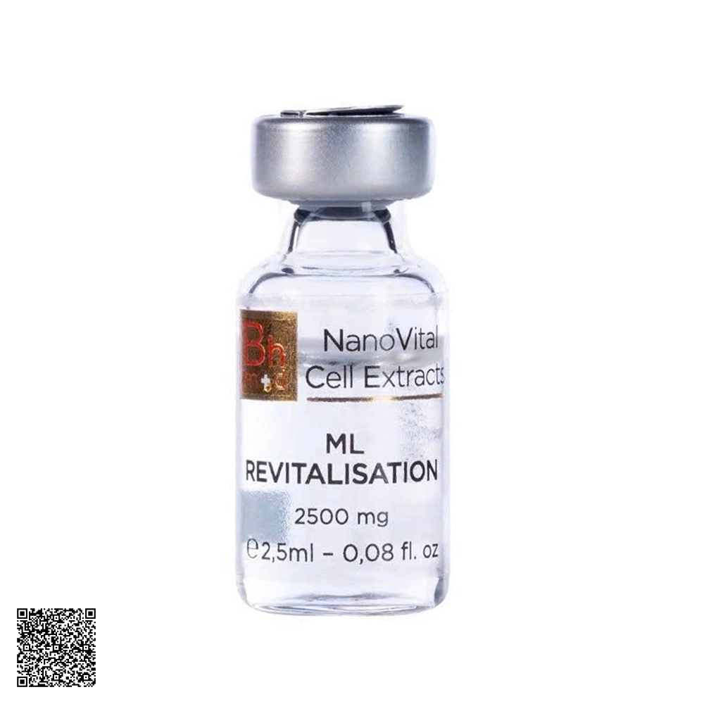 Tế Bào Sinh Học Bhmed NanoVital Extracts Male Revitalisation (7 Trong 1) Hồi Sinh Thanh Xuân Cho Nam Giới Từ Thụy Sĩ Hộp 2,5ml x 20 Ống