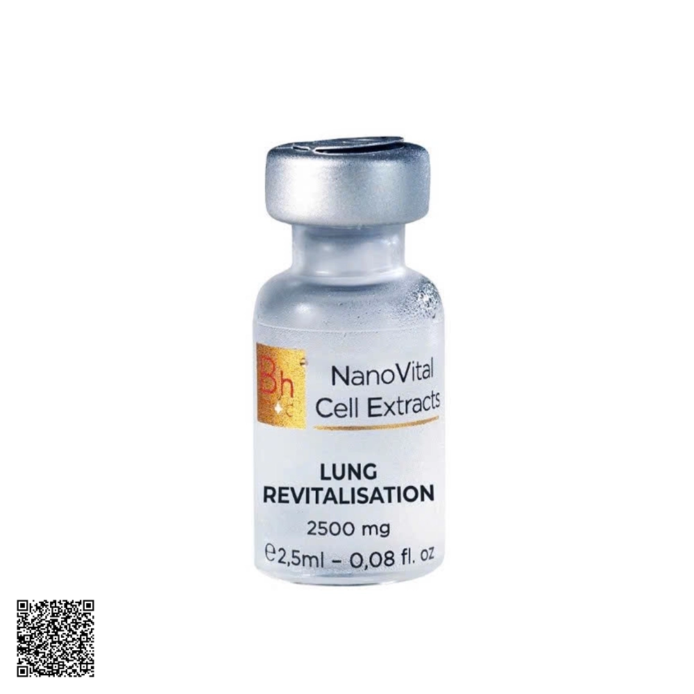 Tinh Chất Tế Bào Bhmed NanoVital Extracts Lung Revitalisation Tăng Chức Năng Phổi Từ Thụy Sĩ Hộp 2,5ml x 20 Ống