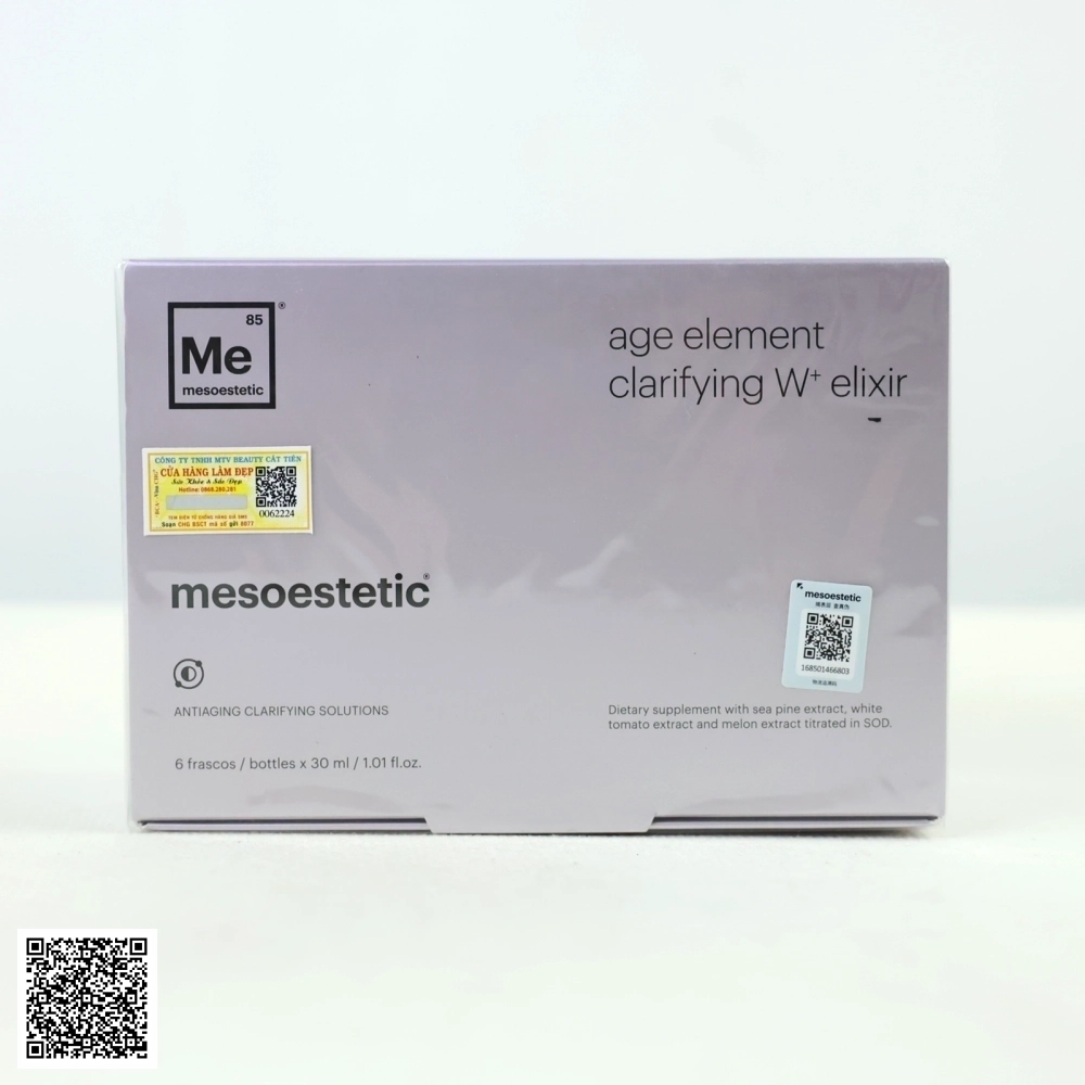 Nước Uống Mesoestetic Age Element Firming Elixir Bổ Sung Collagen Trẻ Hóa Da Từ Tây Ban Nha Hộp 30ml x 6 Chai