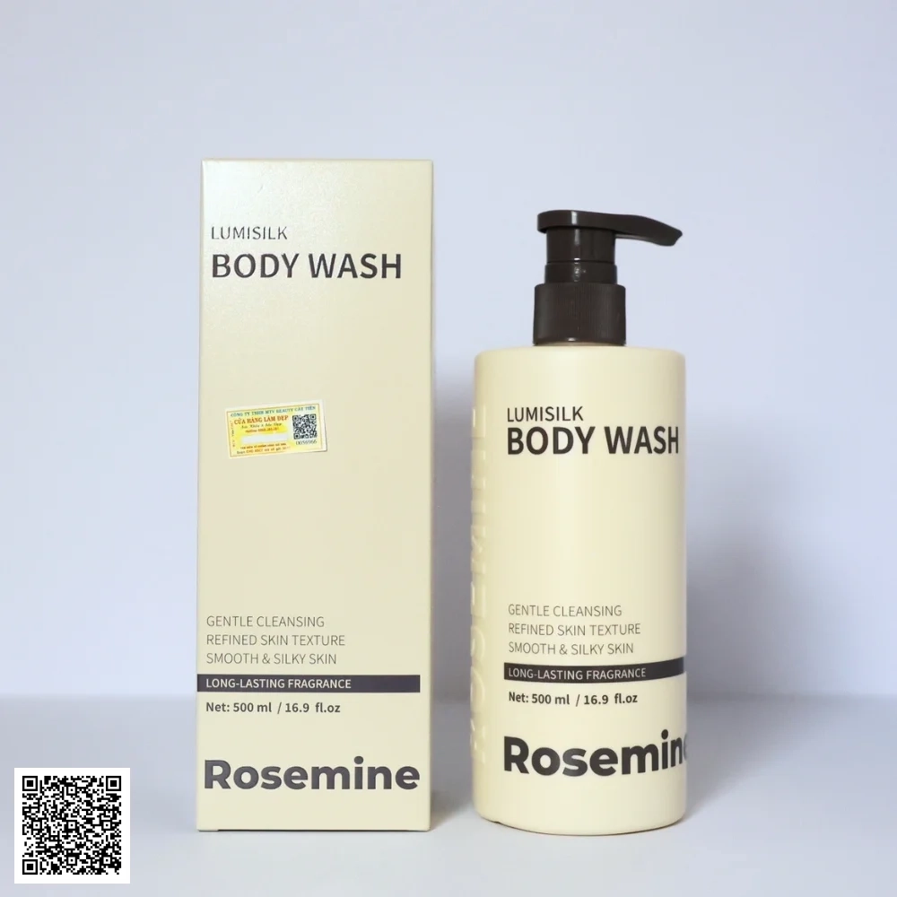 Rosemine Lumisilk Body Wash Sữa Tắm Rosemine Dưỡng Ẩm, Làm Mềm Da Trung Quốc 500ml