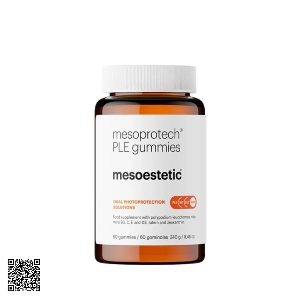Viên Uống Chống Nắng Dạng Kẹo Dẻo Mesoestetic Mesoprotech PLE Gummies Tây Ban Nha 60 Viên