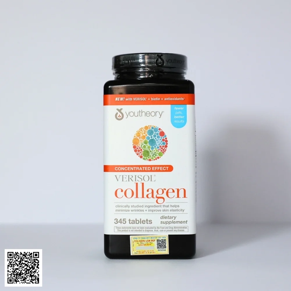 Collagen Youtheory Type 1 2 & 3 Của Mỹ 345 Viên