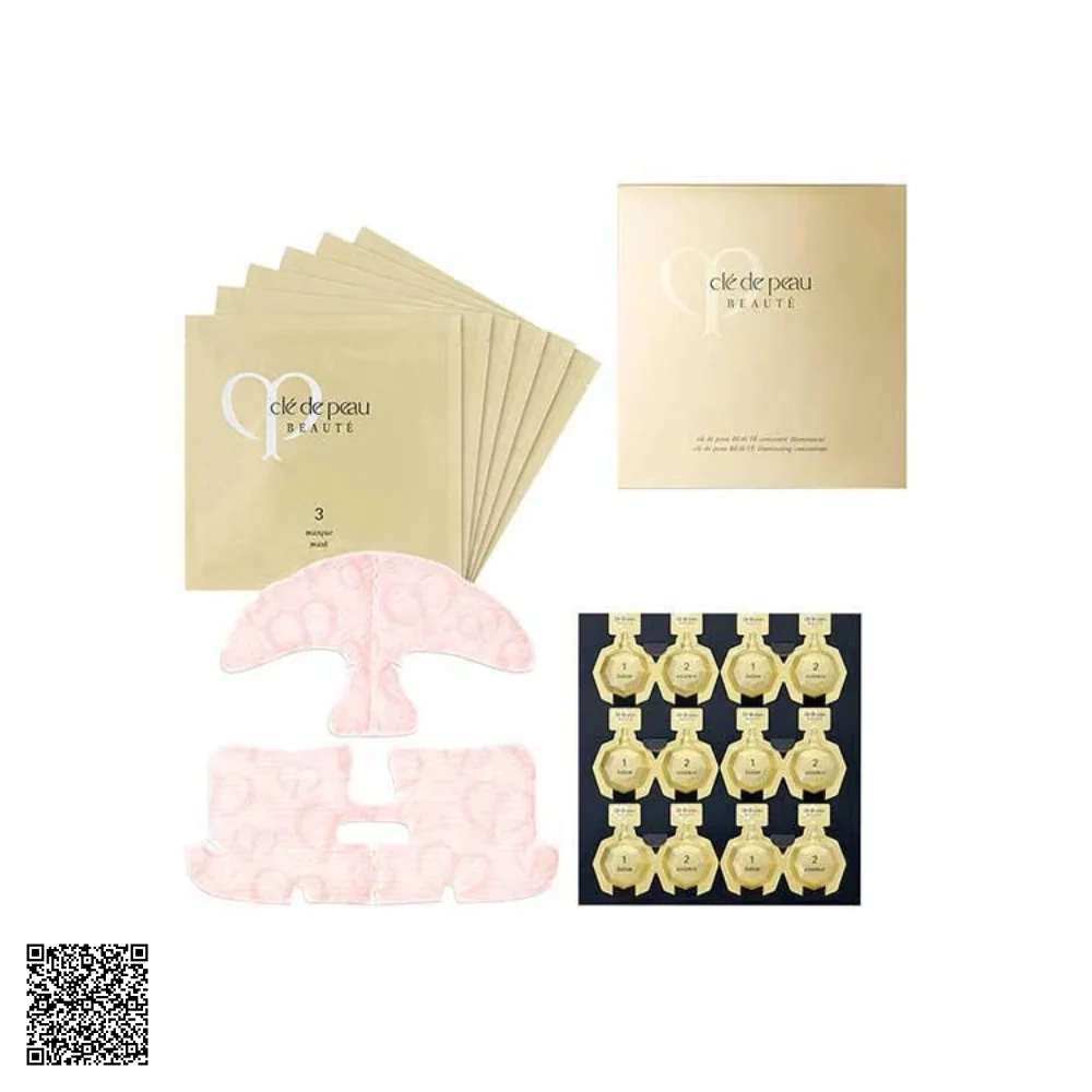 Set Mặt Nạ Dưỡng Da Clé de Peau Illuminating Concentrate Phục Hồi, Cấp Ẩm & Làm Sáng Da Nhật Bản