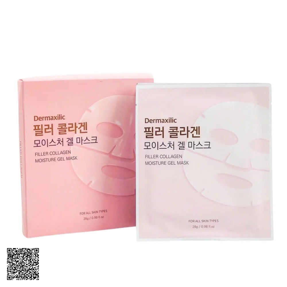 Mặt Nạ Thạch Dermaxilic Filler Collagen Moisture Gel Mask Cấp Ẩm, Làm Dịu Da Hàn Quốc Hộp 5 Miếng